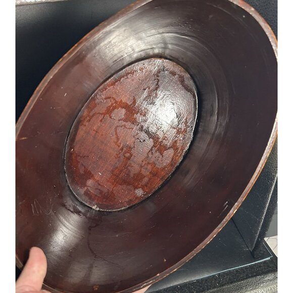 Equestrian Fox Hunt Hand Painted Wood Waste Basket Trash Can Bed Office 12.5" - Picture 12 of 12